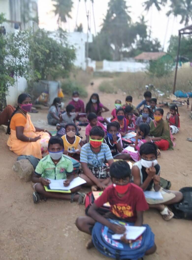Outdoor tuition class for children